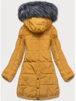 Žlutá dámská zimní bunda (M-21305)