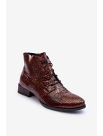 Dámské Kožené Botky Maciejka 5743C-02 Hnědé