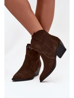 Boty na podpatku  model 219128 Step in style