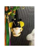 SKŘÍTEK SKŘÍTEK VČELA ČERNÝ 20CM PŘÍVĚSEK JARNÍ DEKORACE