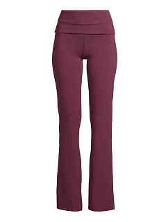 Dámské kalhoty CASALL Sublime Folded Flare Pants, barva bordová