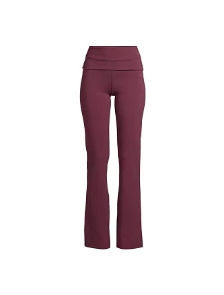 Dámské kalhoty CASALL Sublime Folded Flare Pants, barva bordová Dámské kalhoty CASALL Sublime Folded Flare Pants, barva bordová