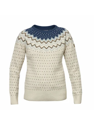 Dámský svetr Fjallraven Ovik Knit Sweater – glacier green, velikost: M