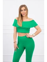 Sada s volánkem zelená