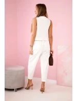 Set vesta + kalhoty ecru Set vesta + kalhoty ecru