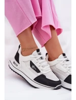 Dámské Sportovní Boty Na Platformě Big Star RR274A223 HI-POLY SYSTEM Bílá-Černá