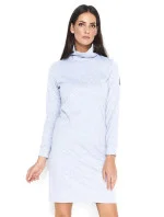 Dámské volnočasové šaty s rolákem středně dlouhé šedé - Šedá - Makadamia