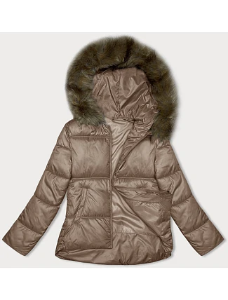 Dámská bunda bomber střihu caramel S'west (B8190-101)