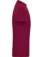 Daiber JN 1808 Pánské pracovní tričko z bio bavlny - Solid 02.1808 wine