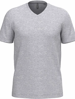 Kariban K 357 Pánské tričko s výstřihem do V 20.K357 oxford grey