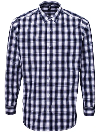 Premier PR 250 Popelínová košile s dl. rukávem "Mulligan" 39.0250 white/navy Premier PR 250 Popelínová košile s dl. rukávem "Mulligan" 39.0250 white/navy