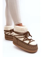 Dámské zateplené sněhule hnědé Rohes