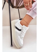 Nízké Dámské Tenisky Na Platformě Bílé Telmira