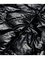 Černá dámská bunda s leskem (OMDL-023) Černá dámská bunda s leskem (OMDL-023)