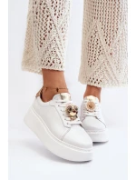 Dámské kožené tenisky CheBello 4411 bílé