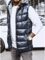 Pánská tmavě modrá vesta FashionStreet TX4140