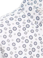 Pánská bílá košile s krátkým rukávem FashionStreet KX1020