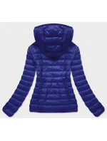 Tmavě modrá prošívaná dámská bunda (20313) Tmavě modrá prošívaná dámská bunda (20313)