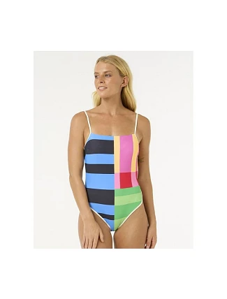 Jednodílné plavky RIP CURL Las Dalias Good One Piece, tyrkysové Jednodílné plavky RIP CURL Las Dalias Good One Piece, tyrkysové