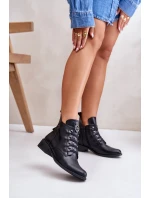 Nízké boty s podšívkou na zip s ozdobou černé Nevalia
