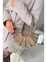 Kabelka z přírodního semiše béžová Marivane