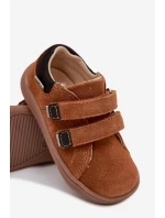 Kožené Sandály Barefoot Dětské Bartek 8600363 Světle hnědé