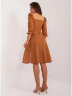 LK SK 509372 šaty.45 světle hnědá