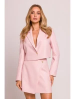 M853 Oříznuté sako - broskvové