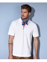 Daiber JN 716 Pánské piqué polo v tradičním krojovém stylu 02.0716 white/red white Daiber JN 716 Pánské piqué polo v tradičním krojovém stylu 02.0716 white/red white