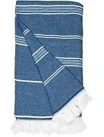The One Towelling Recycled Hamam Towel Hamam ručník "Recycled" 48.1059 navy The One Towelling Recycled Hamam Towel Hamam ručník "Recycled" 48.1059 navy