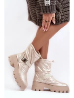 Dámské Boty Se Zesílenou Podrážkou A Plochou Podpatkem Bežové Werikse