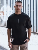 Pánské tričko s potiskem černé FashionStreet RX5531
