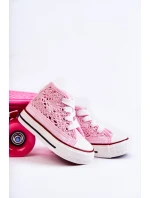 Dětské vysoké tenisky Pink Mona