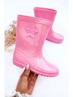 Dětské gumové holínky růžové Malvi