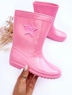 Dětské gumové holínky růžové Malvi