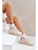 Dámské Tenisky S Kroužky Béžové Grelesi