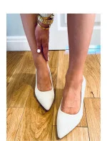 Dámské lodičky na sloupkovém podpatku LL-271P světle béžová - Seastar