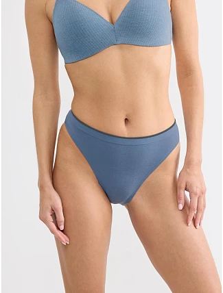 Kalhotky sloggi GO Sense High Leg C2P modré Blue - SLOGGI Kalhotky sloggi GO Sense High Leg C2P modré Blue - SLOGGI