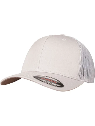 Flexfit 6511 6 panelová Trucker kšiltovka "Mesh" 55.6511 silver