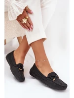 Dámské Mokasíny S Vzorováním A Šněrováním Černé Mirisa