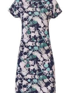 Dámská noční košile 15231-316-2 tm.modrá-potisk - Pastunette