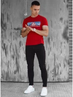 FashionStreet červené pánské tričko RX5553
