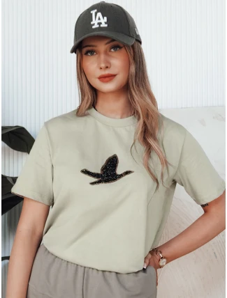 Dámské tričko BRILD pistáciová FashionStreet RY2528