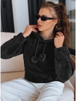 FashionStreet dámská černá mikina BY1560