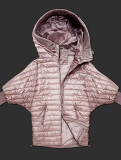 Světle růžová dámská netopýří bunda Minority (P3-6913-52)