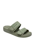Dámské žabky Crocs Brooklyn Buckle Low green 211215 3BX dámské