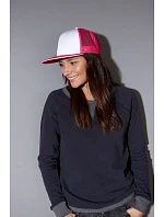 Daiber MB 6635 6 panelová Pro síťovaná sandwich kšiltovka 03.6635 light grey/black