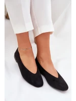 Klasické Baletky Z Eko Zamše Černé Osallin
