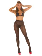 Dámské sexy punčochové kalhoty se vzorem černé - Koucla