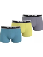 Pánské boxerky 3Pack UM0UM03185 0UM modré/žluté/šedé - Tommy Hilfiger